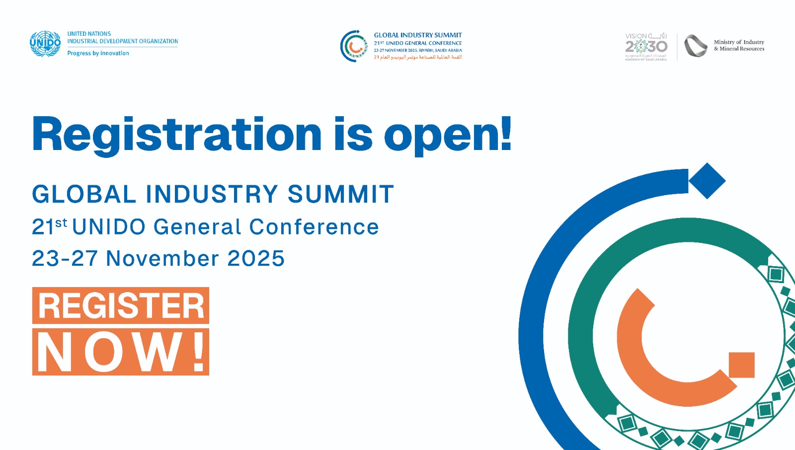 Global Industry Summit 2025 – 21esima Conferenza Generale di UNIDO
