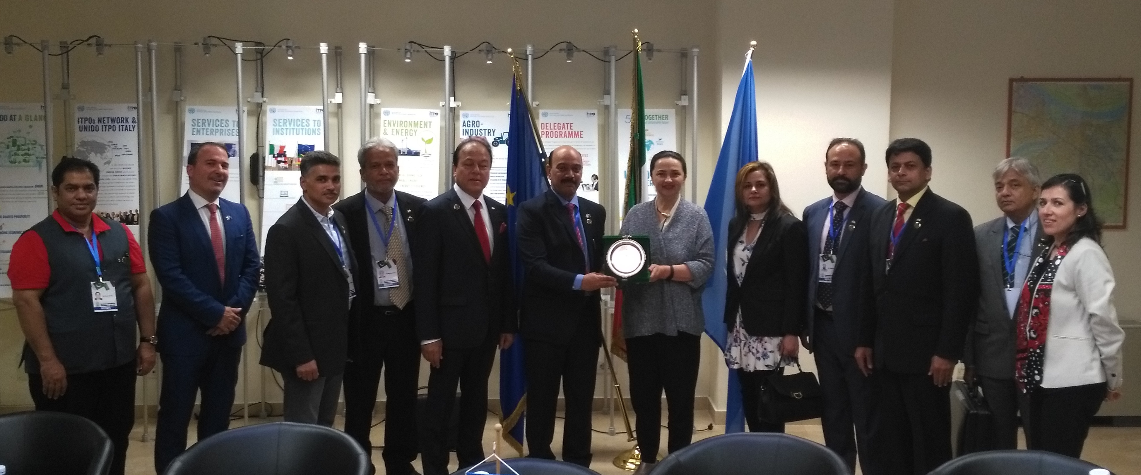 Visit of Lahore Chamber of Commerce and Industry to UNIDO ITPO Italy