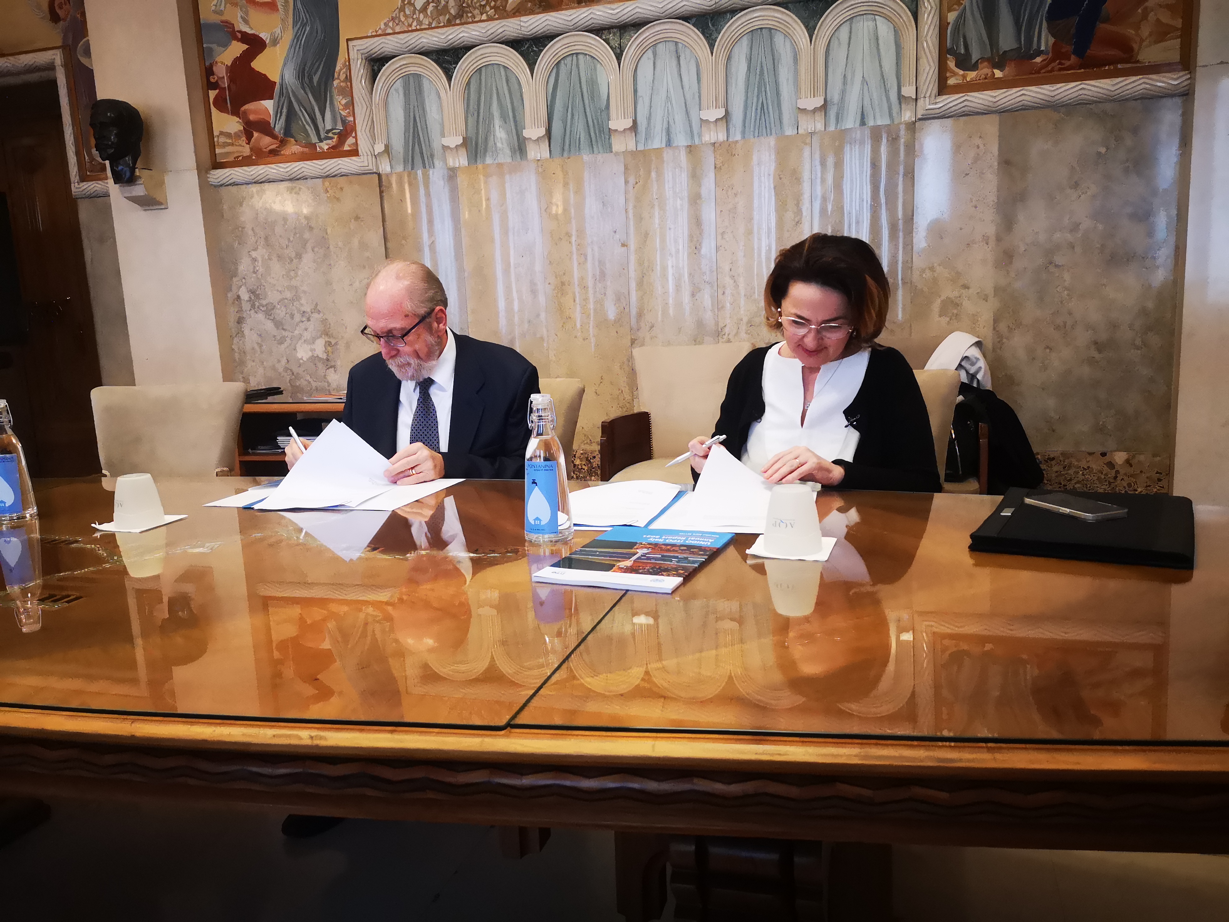 Joint Declaration signed between UNIDO ITPO Italy and Acquedotto Pugliese