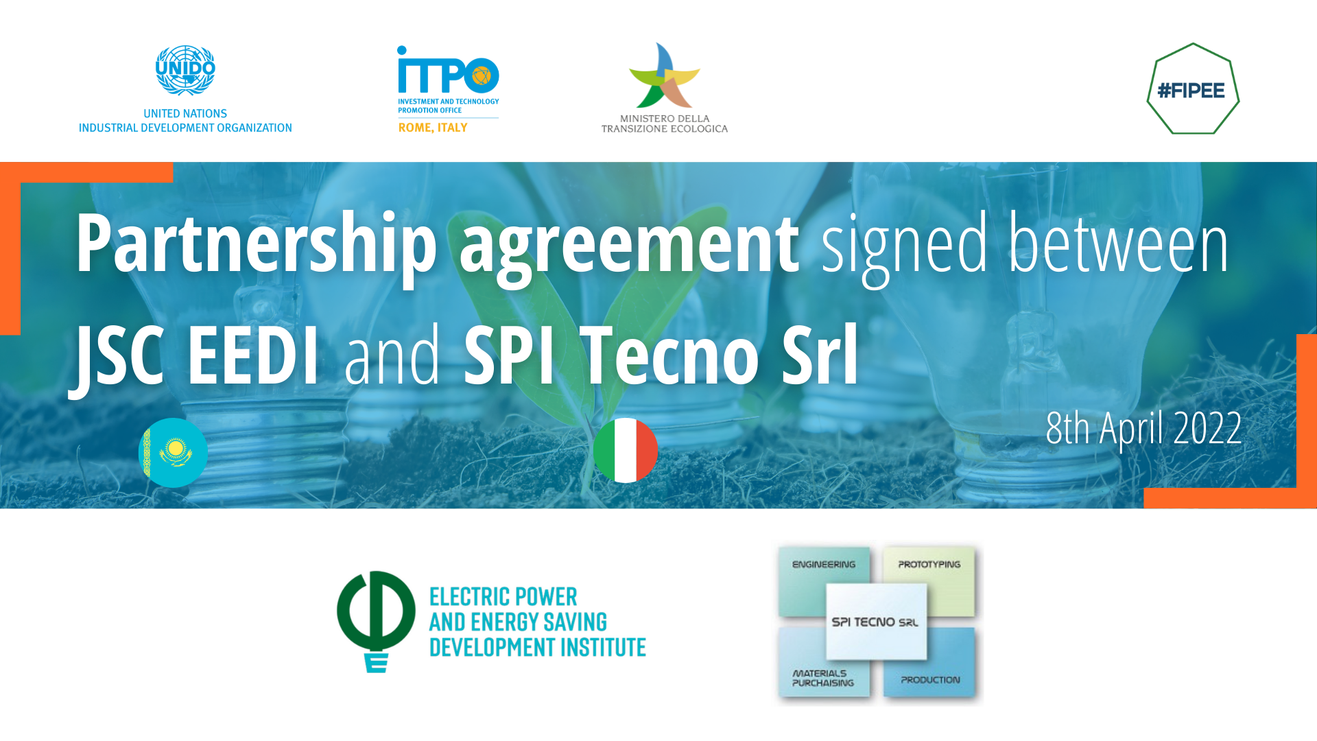 FIPEE, Kazakhstan: Partnership agreement signed between JSC EEDI and SPI Tecno