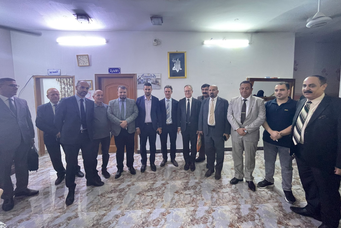 S.E. Ambasciatore italiano in Iraq visita l'Enterprise Development Center di UNIDO a Bassora