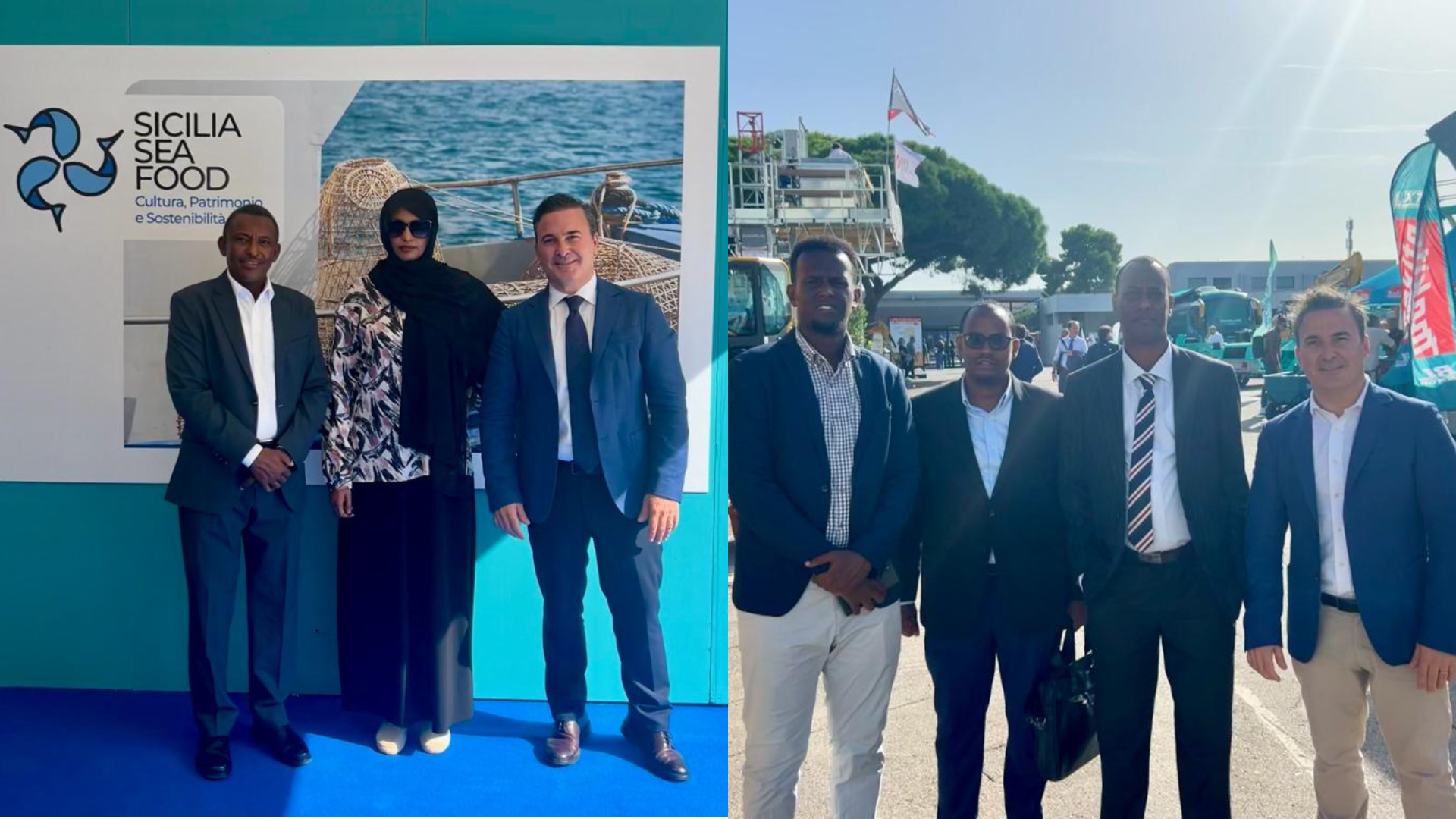 Two Somali delegations visit exhibitions in Sicily and Apulia on Blue Economy and Agribusiness