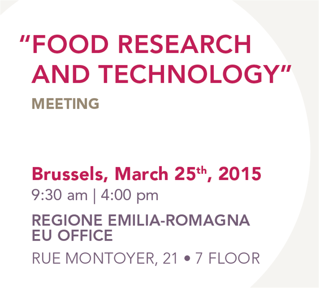 Brussels: meeting ‘Food Research and Technology’