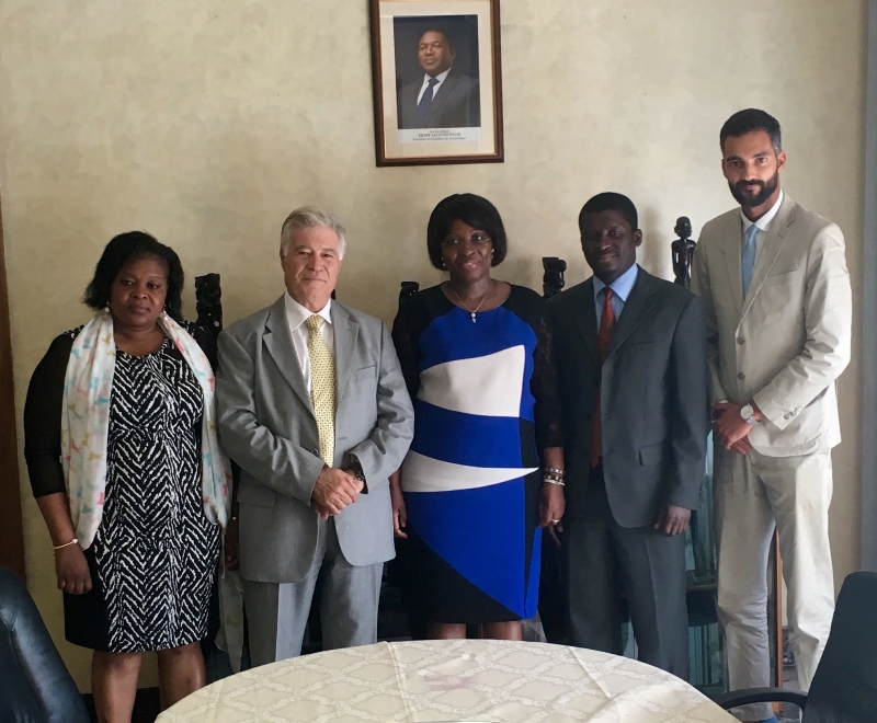 Mozambican delegation met the Ambassador H.E. Maria Manuela Lucas